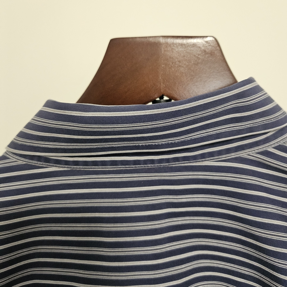 Jos. A. Bank Navy and White Striped Button Down Shirt - Picture 5 of 5